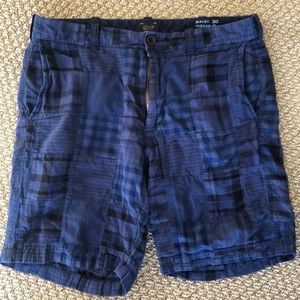 J. Crew Men’s Blue Patchwork Shorts Size 31/9”